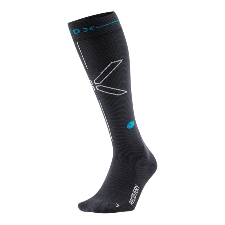 STOX Energy Socks Sportsocke Kompression Recovery Calf (entwickelt für die Regeneration) grau Herren - 1 Paar