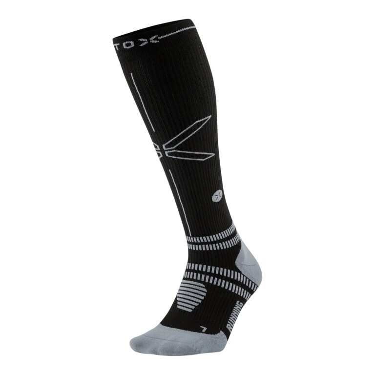 STOX Energy Socks Kompressionssocke Running Socks (fördert Durchblutung) schwarz Herren - 1 Paar