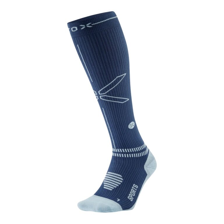 STOX Energy Socks Kompressionssocke Sports Socks Calf (fördert die Durchblutung) dunkelblau Herren - 1 Paar