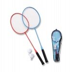 Sunflex Badminton Matchmaker Set (2x Schläger, 2x Bälle, 1x Tasche)