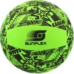 Sunflex Volleyball Beach- und Funball Neopren (Große 5) Funky Boom grün - 1 Ball