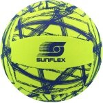 Sunflex Volleyball Beach- und Funball Neopren (Große 5) Funky Crossed gelb - 1 Ball