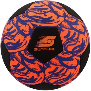 Sunflex Fussball Neopren (Große 5) Funky Scribble orange - 1 Ball