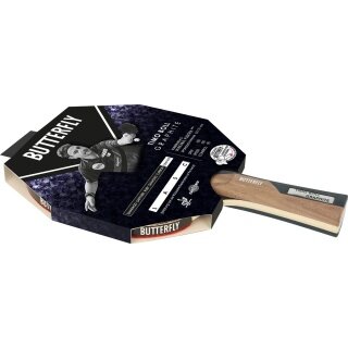 Butterfly Tischtennisschläger Timo Boll Graphite (Flextra mit 2,1 mm und Wakaba Belag mit 2,0mm) - 1 Schläger