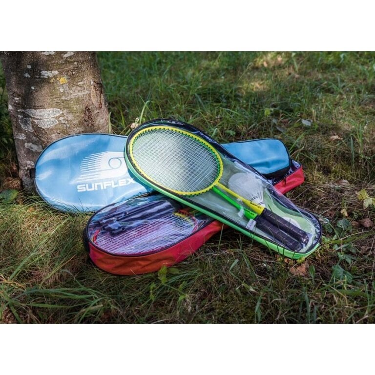 Sunflex Federball Set Match JUNIOR (2x Schläger, 2x Bälle, 1x Tasche)