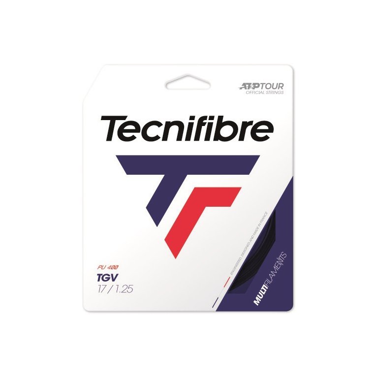 Tecnifibre Tennissaite TGV (Armschonung+Touch) schwarz 12m Set