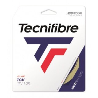 Besaitung mit Tennissaite Tecnifibre TGV (Armschonung+Touch) natur