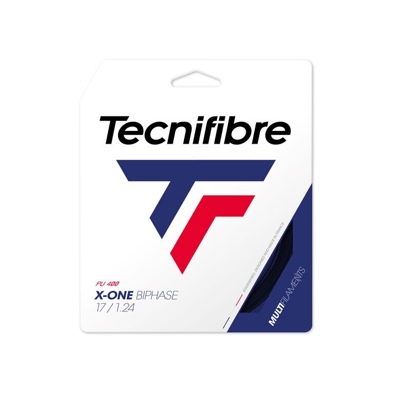 Tecnifibre Tennissaite X-One Biphase (Touch+Power) schwarz 12m Set