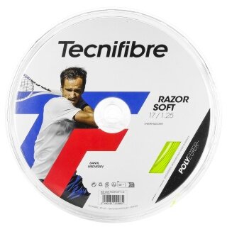 Tecnifibre Tennissaite Razor Soft (Haltbarkeit+Allround) limegrün 200m Rolle