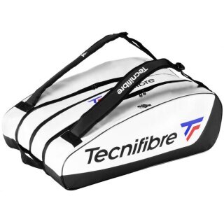Tecnifibre Tennis-Racketbag Tour Endurance (Schlägertasche, 3 Hauptfächer) weiss 15er