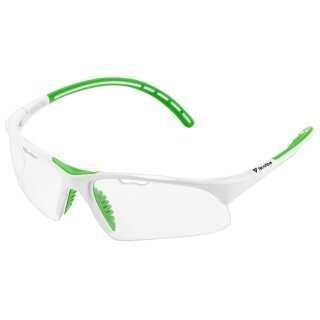 Tecnifibre Squashbrille (Premium-Schutzbrille zum Schutz der Augen) weiss/grün - 1 Stück