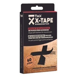 TMX X-Tape Strips - innovatives Schmerzpunkttape zur gezielten Linderung muskulärer Beschwerden - 120 Stück