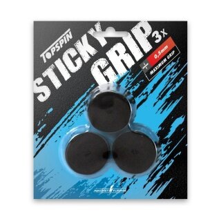 Topspin Overgrip Sticky Grip 0,5mm schwarz 3er