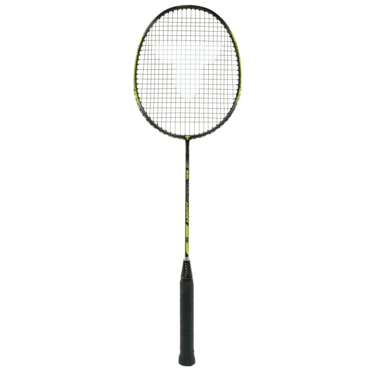 Talbot Torro Badmintonschläger Arrowspeed 199 (98g/ausgewogen/mittel) 2025 schwarz/neongelb - besaitet -