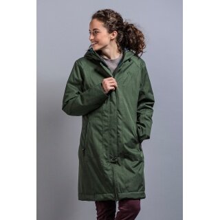 Tatonka Wintermantel Floy Coat (wasser- und winddicht, Wollwattierung) blattgrün Damen