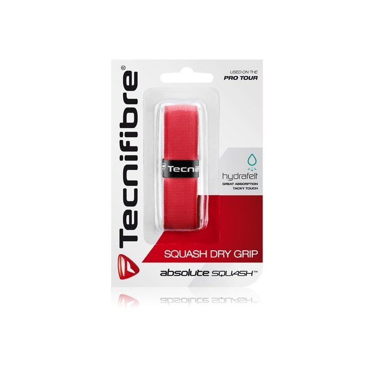 Tecnifibre Squash Dry Grip Basisband rot - 1 Stück