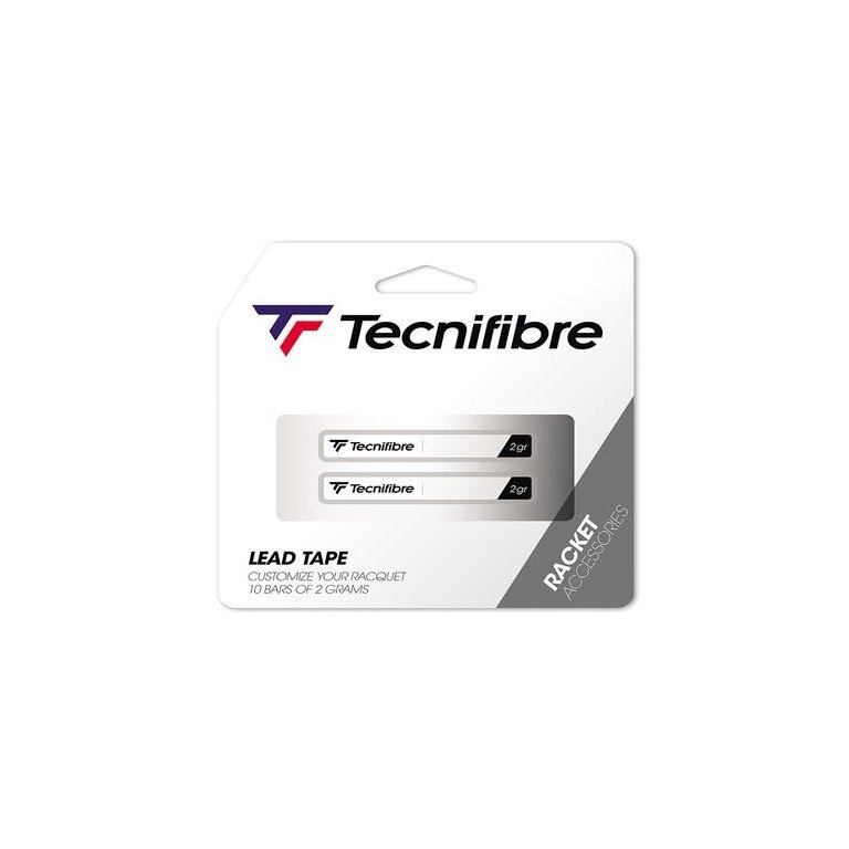 Tecnifibre Bleiband Lead Tape für Schlägertuning (10 Streifen x 2 Gramm)