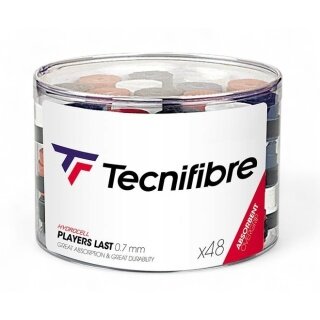 Tecnifibre Overgrip Players Last 0.7mm (Schweissabsorption/Haltbarkeit) sortiert 48er Box