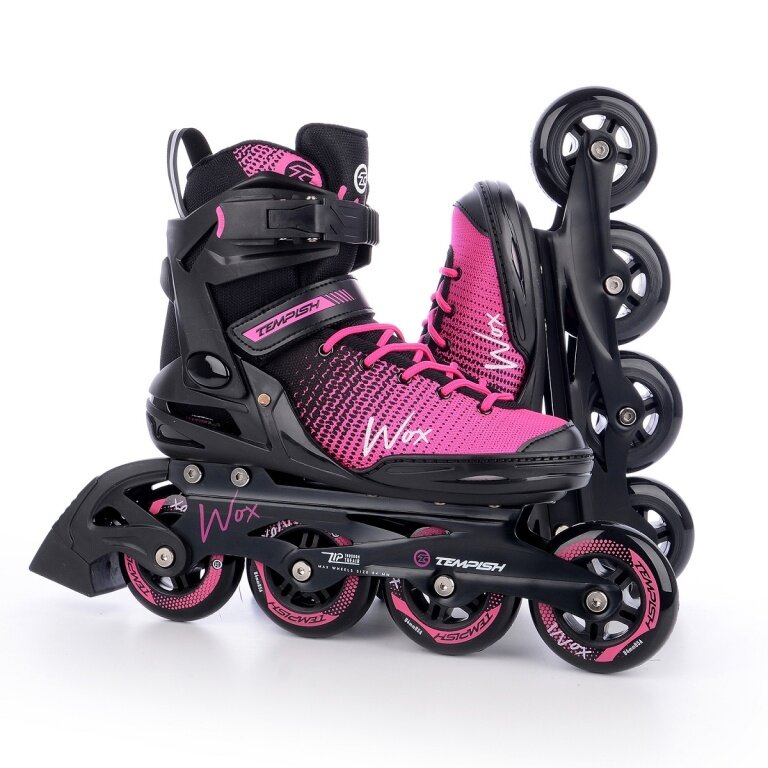 Tempish Inline Skates Fitness Wox (Rollen: 84mm/85A, Kugellager: ABEC 7) pink/schwarz Damen