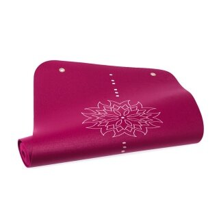 Tiguar Yogamatte (hochwertiger Gummi und PVC) 183x60x0,5cm lila - 1 Stück
