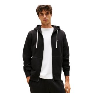 Tommy Hilfiger Kapuzenpullover Full Zip Fleece-Hoodie (Baumwollmix) schwarz Herren