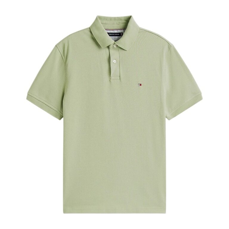 Tommy Hilfiger Freizeit-Polo 1985 Regular Fit Pique (Baumwolle) sagegrün Herren