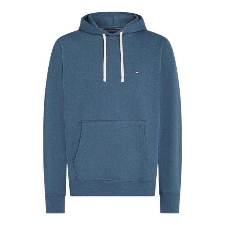 Tommy Hilfiger Kapuzenpullover Essential Seasonal Fleece-Hoodie (Baumwollmix) seablau Herren