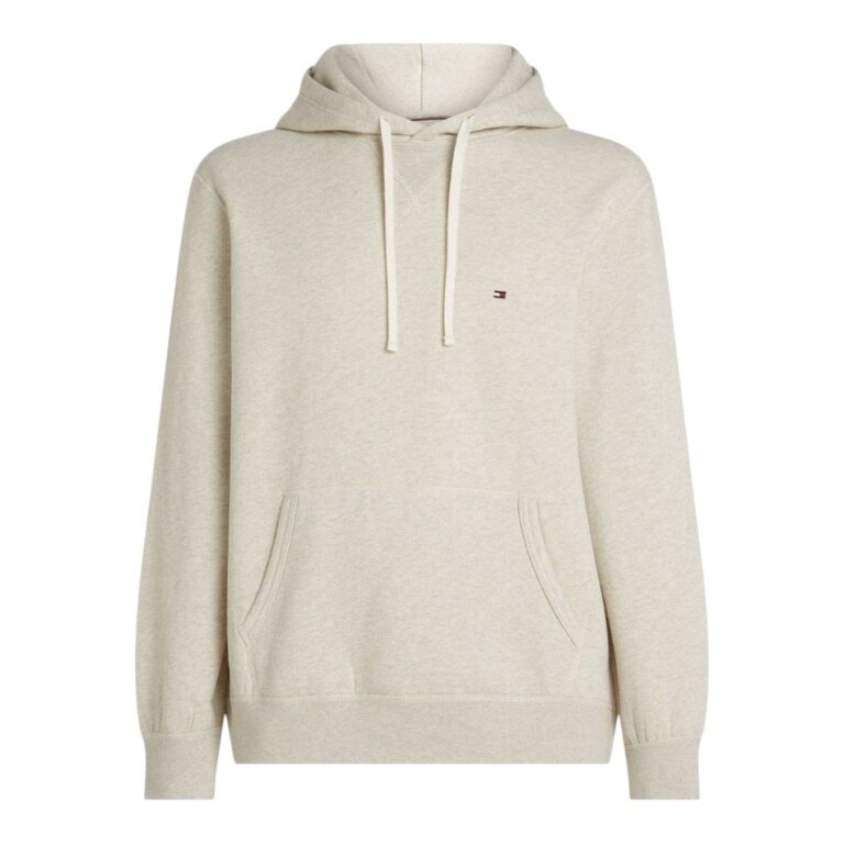 Tommy Hilfiger Kapuzenpullover Essential Seasonal Fleece-Hoodie (Baumwollmix) oat milchweiss Herren