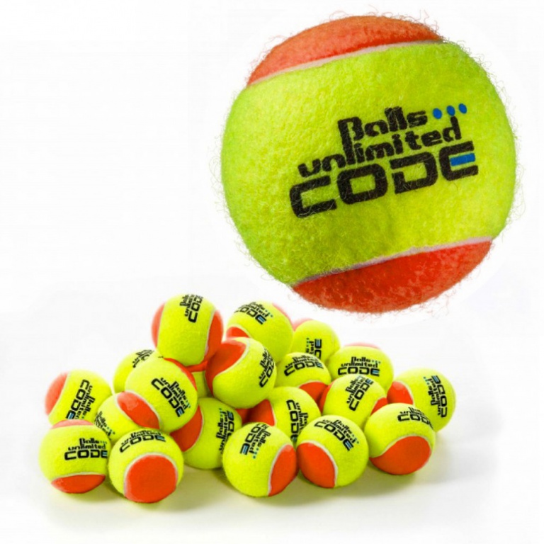 Balls Unlimited Tennisbälle Code Blue (drucklos) gelb/orange 60er Beutel