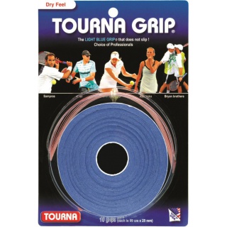 Tourna Overgrip Grip Standard 0.45mm blau 10er