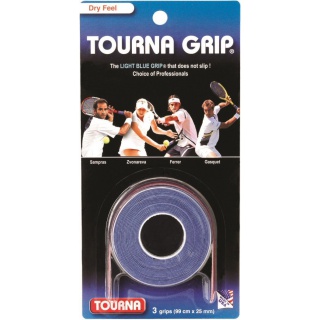 Tourna Overgrip Grip Standard (trocken) blau 3er