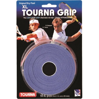 Tourna Overgrip Grip XL 0.45mm blau 10er Rolle