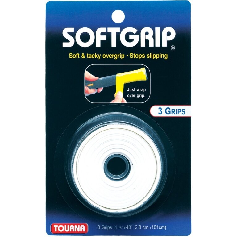 Tourna Overgrip Softgrip weiss 3er