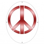 Tourna Logoschablone Tennis - Motiv Peace