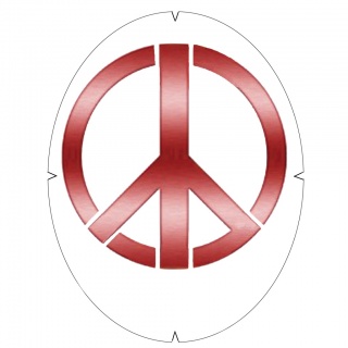Tourna Logoschablone Tennis - Motiv Peace