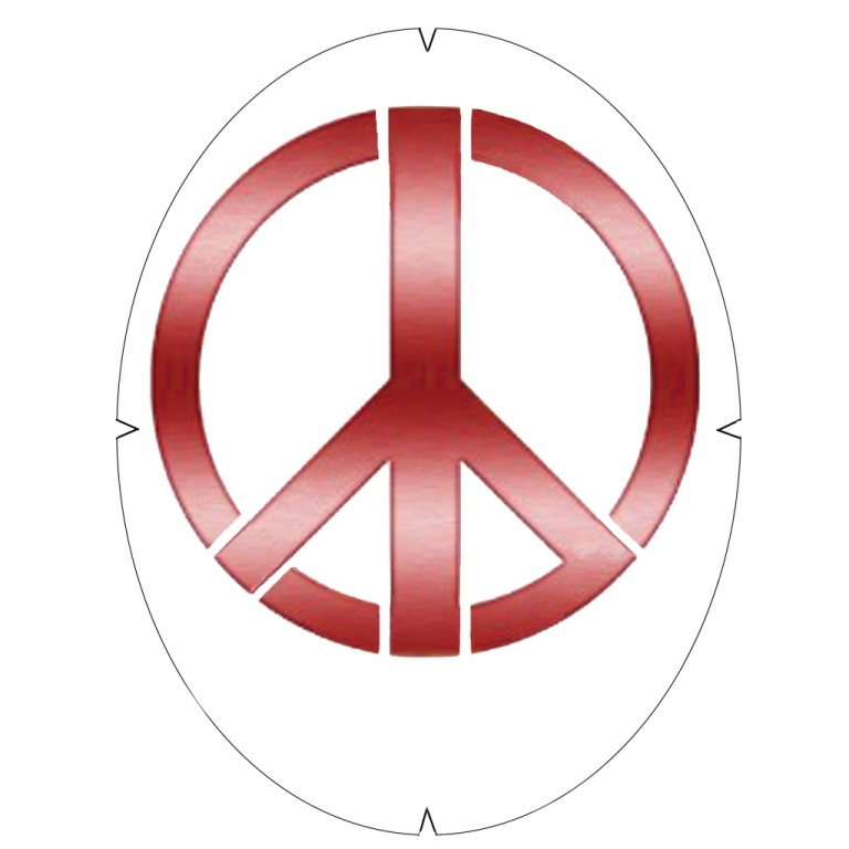 Tourna Logoschablone Tennis - Motiv Peace