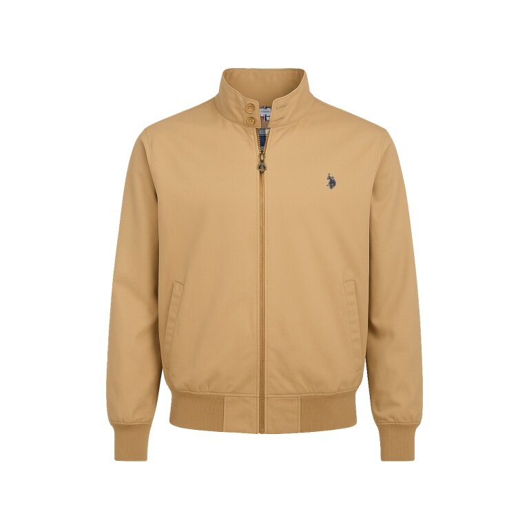 U.S. Polo Assn. Blouson-Übergangsjacke US16835 (Baumwolle) beige Herren