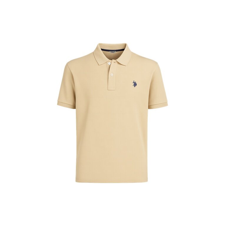 U.S. Polo Assn. Freizeit-Polo US16147 (Baumwolle) beige Herren