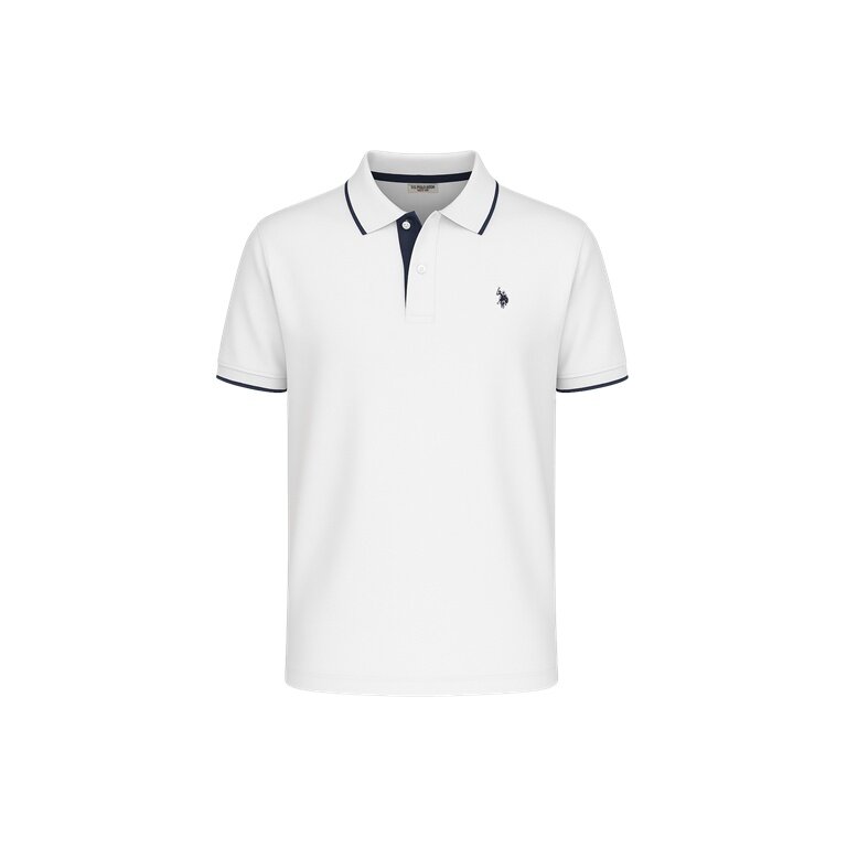 U.S. Polo Assn. Freizeit-Polo US16300 (Baumwolle) weiss Herren