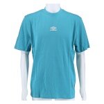 umbro Freizeit-Tshirt Diamond Small Logo Tee (Baumwolle) hellblau/weiss Herren