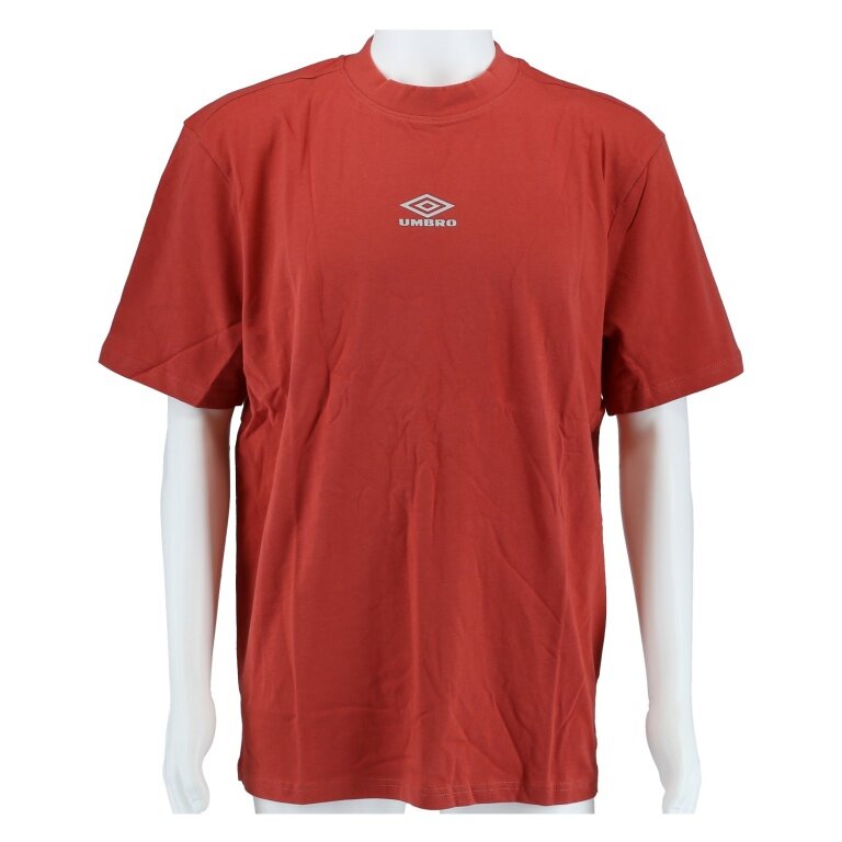 umbro Freizeit-Tshirt Diamond Small Logo Tee (Baumwolle) rot Herren