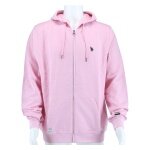 U.S. Polo Assn. Kapuzenpullover Sweat Hoodie (100% Baumwolle) pink Herren