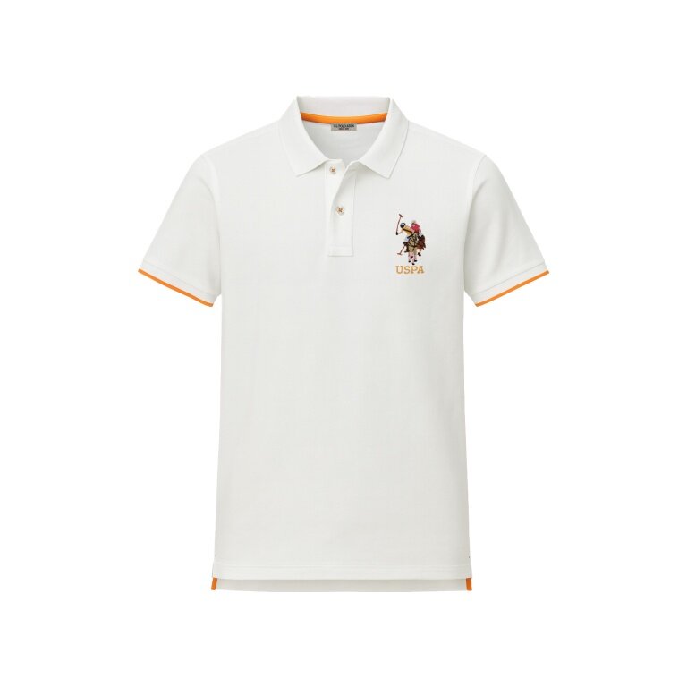 U.S. Polo Assn. Freizeit-Polo US16736 (100% Baumwolle) weiss Herren