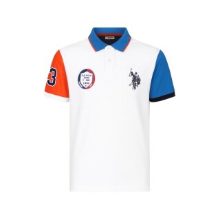 U.S. Polo Assn. Freizeit-Polo Multicolor (Baumwolle) weiss/bunt Herren
