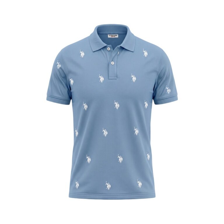 U.S. Polo Assn. Freizeit-Polo US16960 (Baumwolle) hellblau Herren