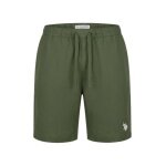 U.S. Polo Assn. Freizeithose Linen Shorts (Materialmix) kurz olivegrün Herren