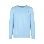 U.S. Polo Assn. Pullover R-Neck US16869 (100% Baumwolle) hellblau Herren