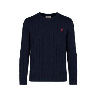 U.S. Polo Assn. Pullover R-Neck US16869 (100% Baumwolle) navyblau Herren