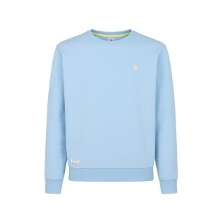 U.S. Polo Assn. Sweatshirt Garment Dyed (100% Baumwolle) hellblau Herren