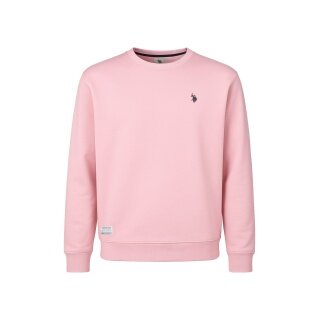U.S. Polo Assn. Sweatshirt US16956 (100% Baumwolle) hellrosa Herren